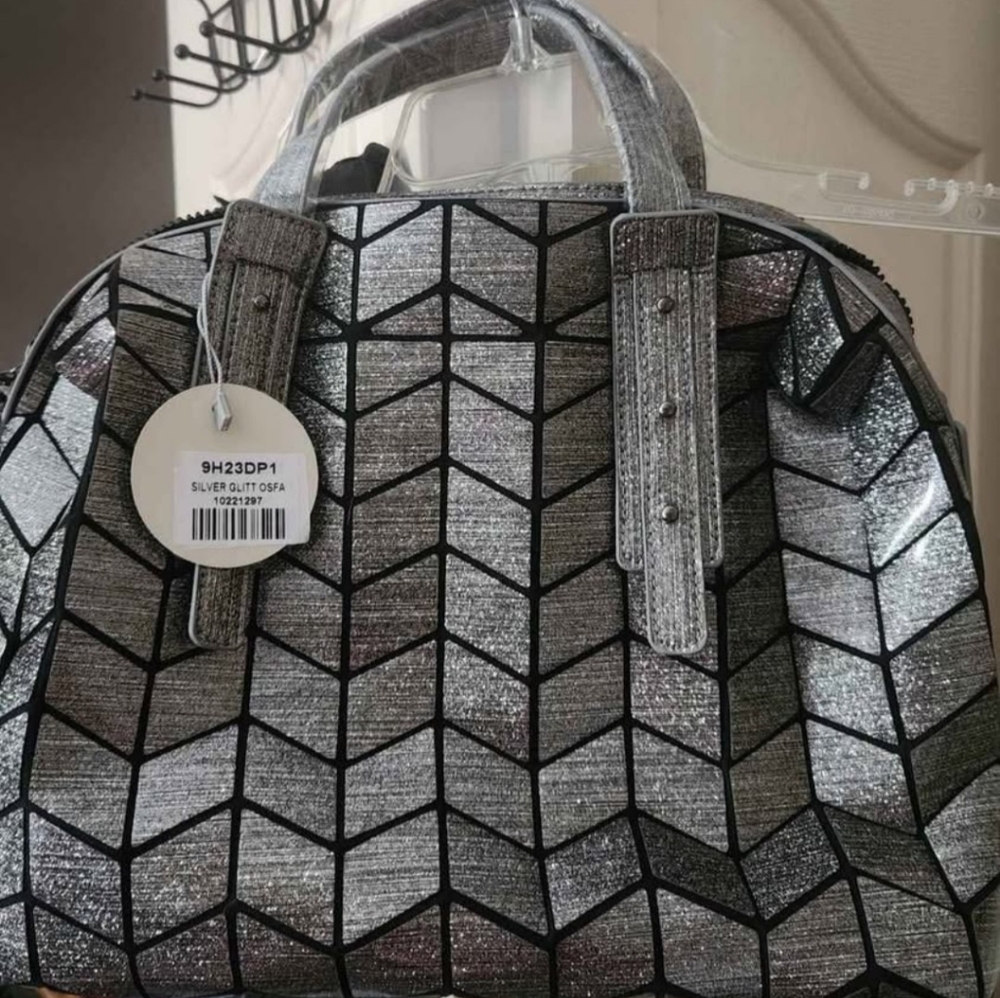 Nwt Patrizia Luca Silver Geometric Women's Bag
